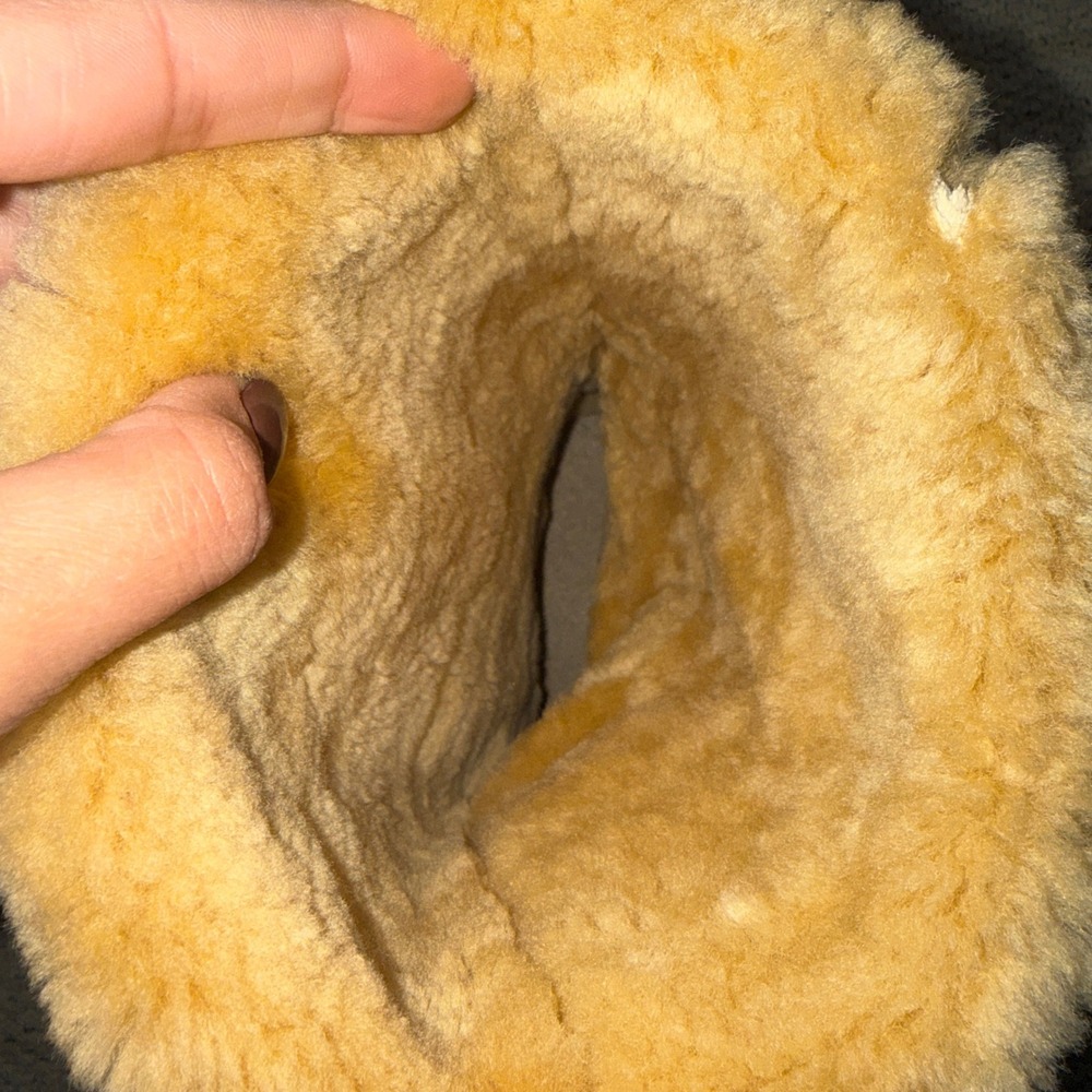 1970s Blondo for L.L. Bean shearling-lined leather and suede boots Tan 10 - Picture 10 of 13